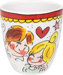 Blond Amsterdam, Even Bijkletsen Mini Mok Rode Rand Zonder Oor, 0,2L -Blond Amsterdam 1019x1200