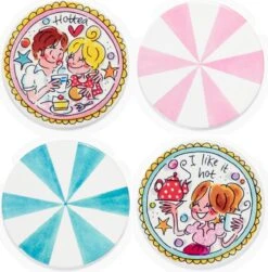 Blond Amsterdam, Even Bijkletsen: Set Onderzetters, 4pcs