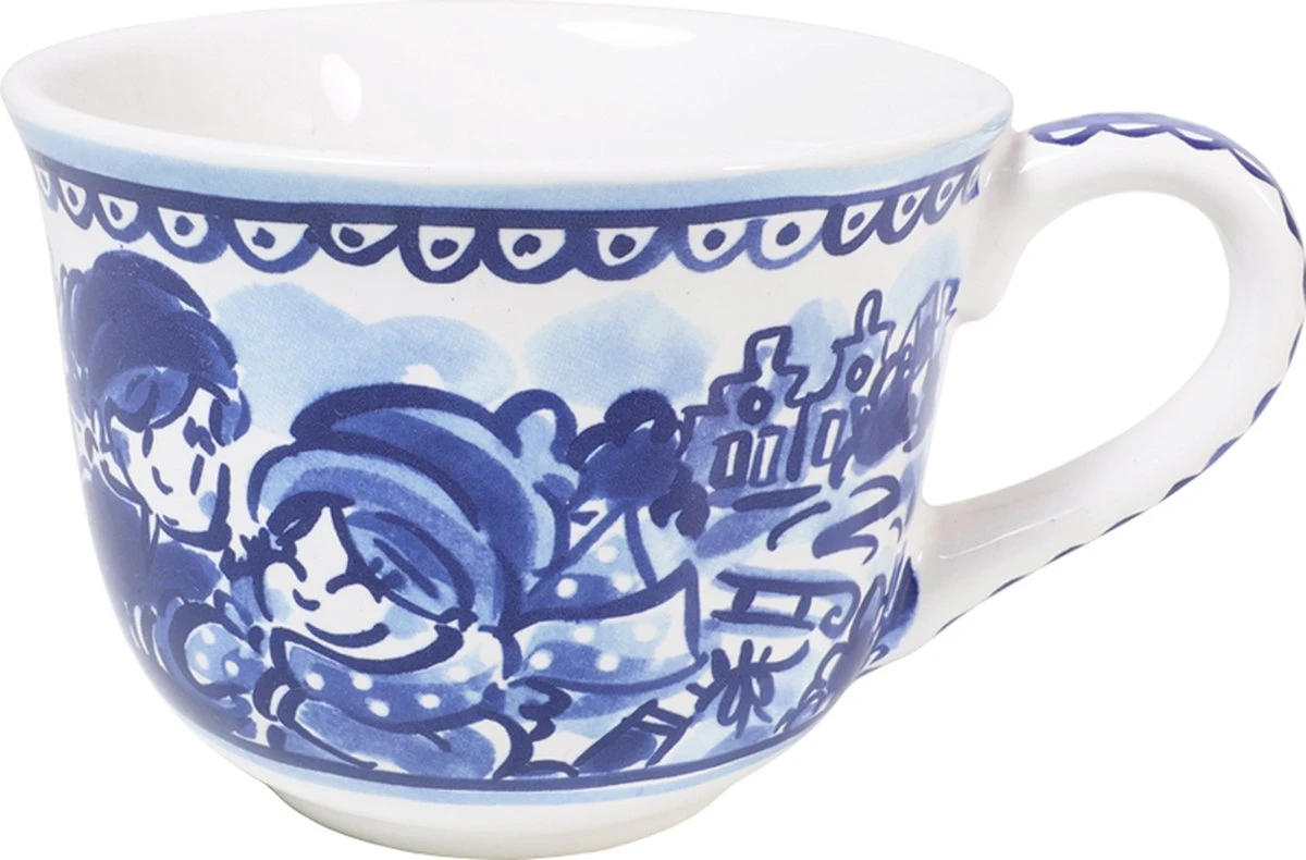 Blond Amsterdam, Delfts Blond: Soep Kom Winter 14cm 3 Blond Amsterdam, Delfts Blond: Soep Kom Winter 14cm