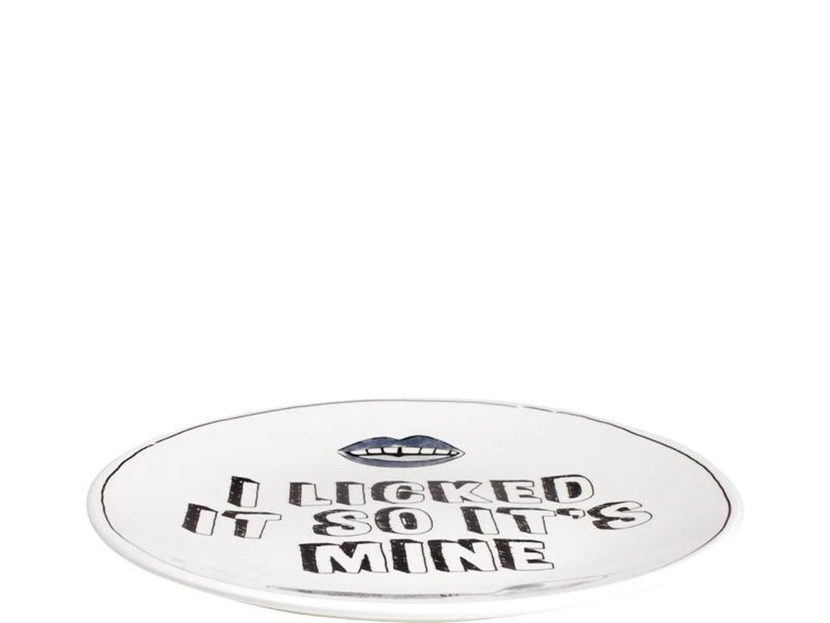 Blond Amsterdam - X Noir - Bord - I Licked - Ø 22 Cm 4 Blond Amsterdam - X Noir - Bord - I Licked - Ø 22 Cm - Afbeelding 2