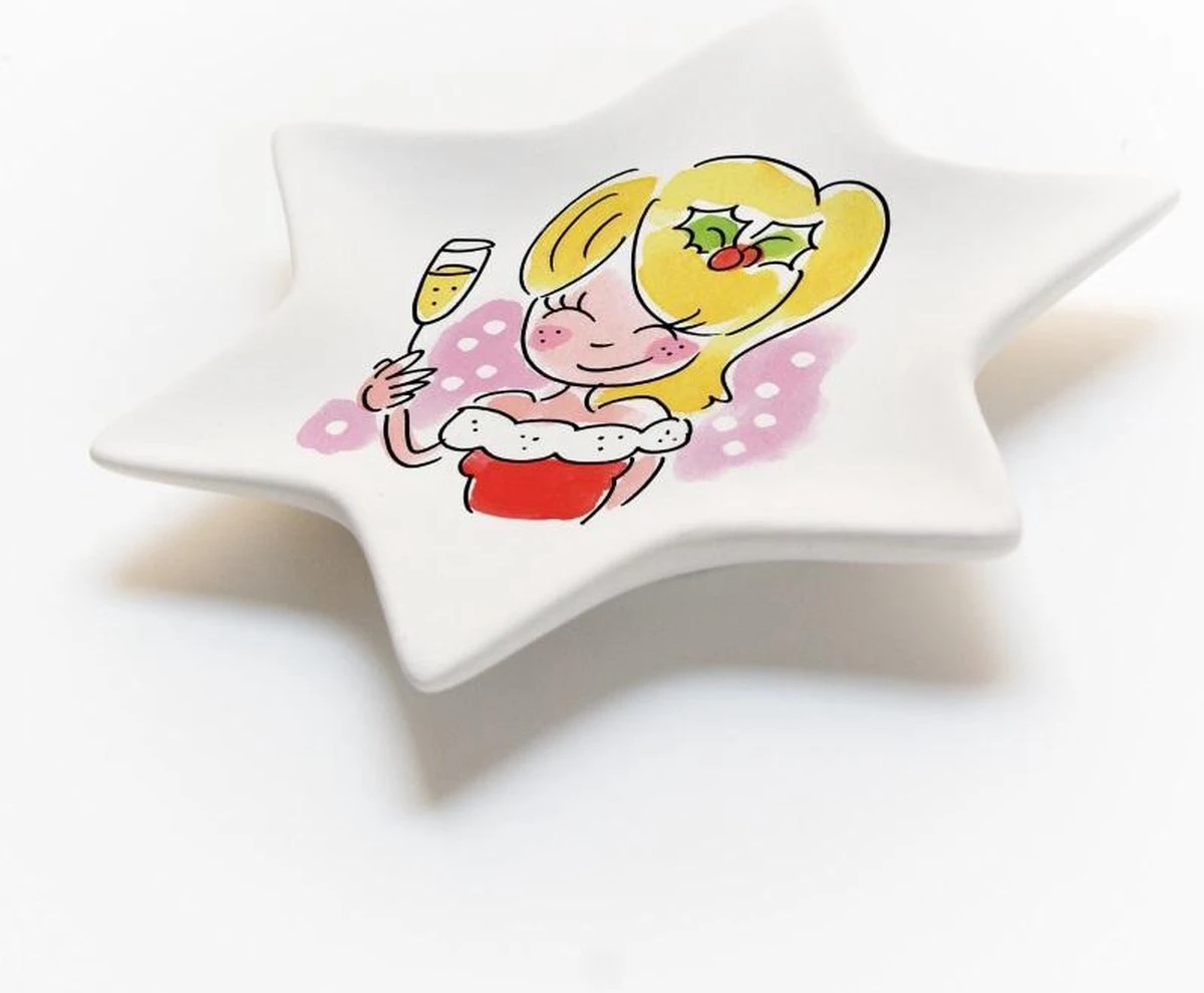 Blond Amsterdam Kerst Bord Ster Girl - 12 Cm 3 Blond Amsterdam Kerst Bord Ster Girl - 12 Cm