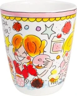 Blond Amsterdam Even Bijkletsen Mok 350 Ml - Roze Rand -Blond Amsterdam 972x1200 1