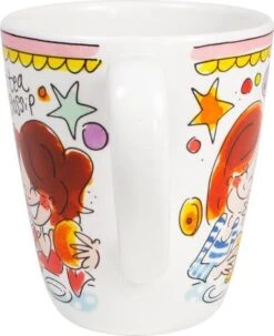 Blond Amsterdam Even Bijkletsen Mok 350 Ml - Roze Rand -Blond Amsterdam 979x1200