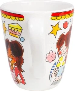 Blond Amsterdam Even Bijkletsen Mok 350 Ml - Rode Rand -Blond Amsterdam 990x1200